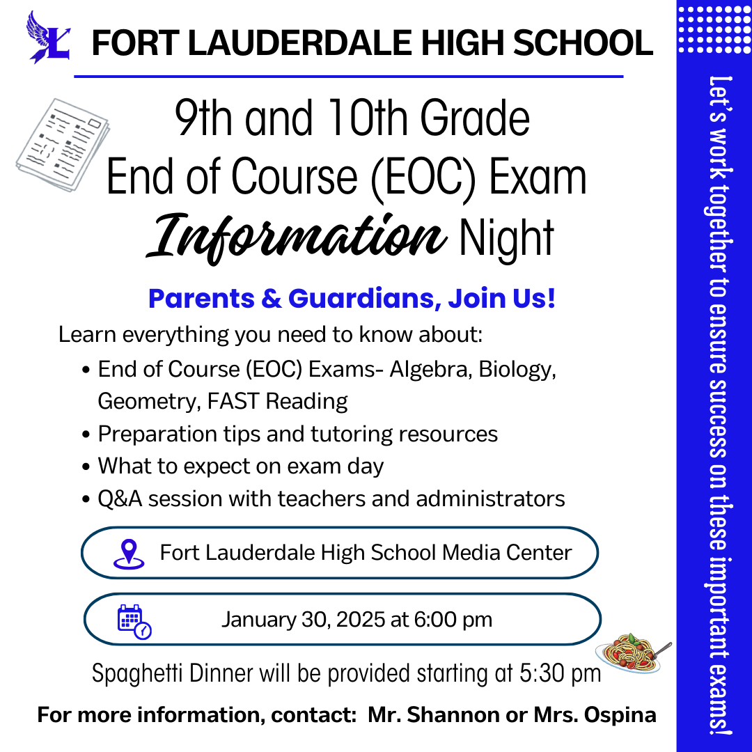  FLHS EOC Night January 30th